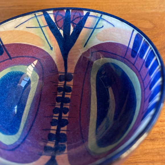 Vintage Royal Copenhagen TENERA Faience Rice Bowl By Inge-Lise Koefoed 137/2196 - Picture 9 of 14